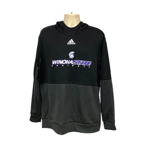Adidas Football Winona State Black Hoodie 2XL